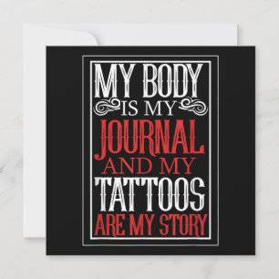 私の体は私のジャーナルTattooアーティストの恋人のギフトである シーズンカード