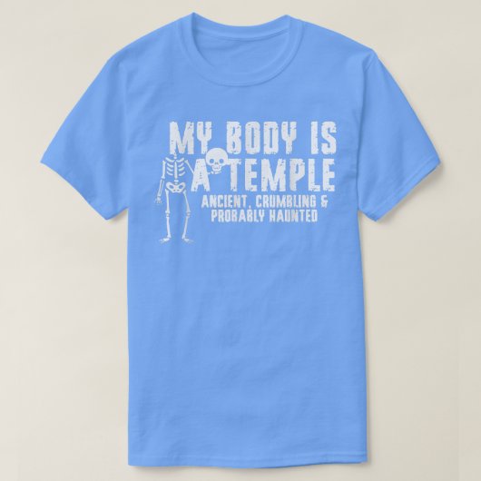 私の体は、古い、崩れ落ちて確かに寺院 Tシャツ (デザイン正面)