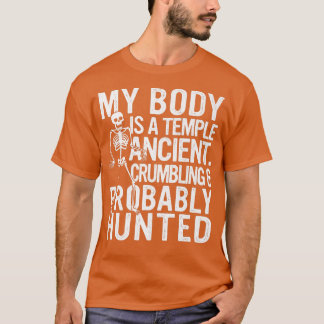 私の体は、古代の寺院は、崩れ&おそらくである Tシャツ