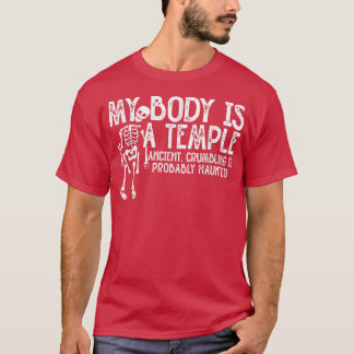 私の体は、古代の寺院は、崩れ&おそらくである Tシャツ