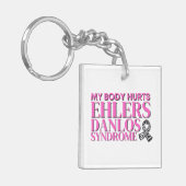 私の体はEDSを痛める キーホルダー (正面左)