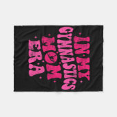 私の体操で母の時代おもしろい体操で母の蛾 フリースブランケット (正面(横))