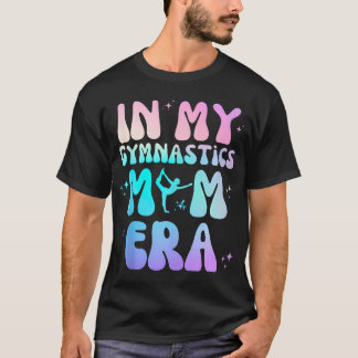 私の体操で母の時代GroovyデザインおもしろいMothe Tシャツ