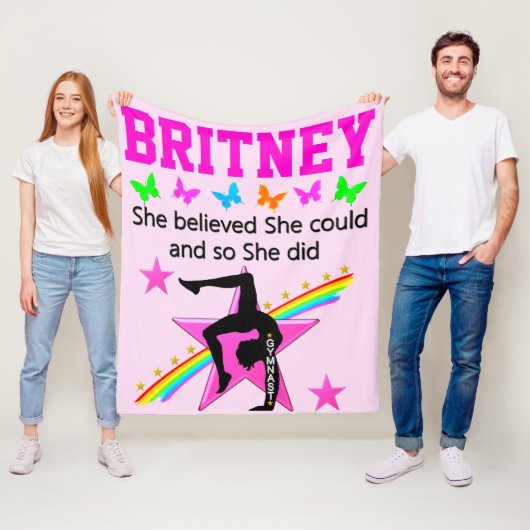 私の体操の夢の毛布を生パーソナライズされたかす フリースブランケット (インサイチュ)