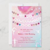 私の体操時代の友情ブレスレット 招待状 (正面)