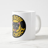 私の体私の上等のマグ ジャンボコーヒーマグカップ (正面右)