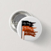 私の体私の上等の女性の権利ボタン 缶バッジ (正面&裏面)