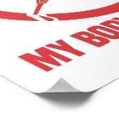 私の体私の選択アンチワクチン針 ポスター (角)