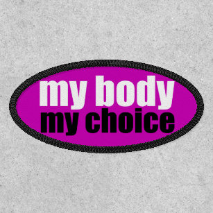 私の体私の選択ピンクフェミニスト·プロ·チョイス ワッペン
