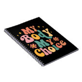 私の体私の選択フェミニストプロの選択 ノートブック (右側)