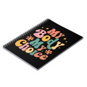 私の体私の選択フェミニストプロの選択 ノートブック (左側)