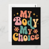 私の体私の選択フェミニストプロの選択 ポストカード (正面/裏面)