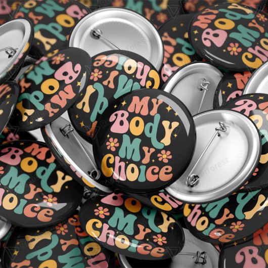 私の体私の選択フェミニストプロの選択 缶バッジ