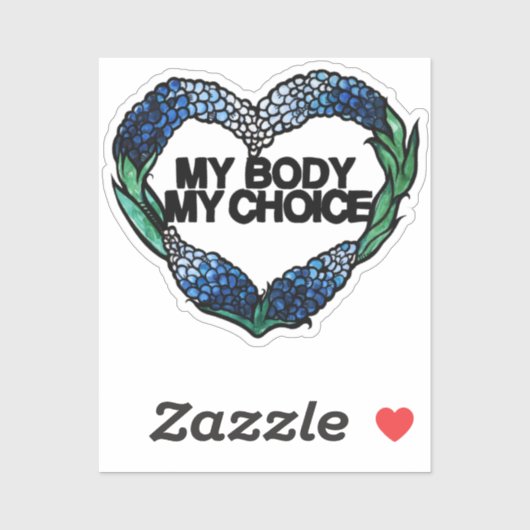 私の体私の選択フェミニストプロチョイス シール (シート)
