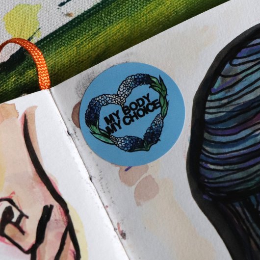 私の体私の選択フェミニストプロチョイス ラウンドシール