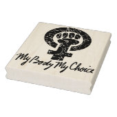 私の体私の選択フェミニストプロチョイス ラバースタンプ (スタンプ)