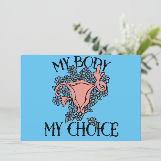 私の体私の選択フェミニストプロチョイス 招待状 (スタンド正面)
