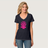 私の体私の選択プロチョイス女性の権利 Tシャツ (正面フル)