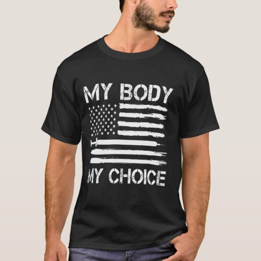 私の体私の選択ワクチンの委任 Tシャツ (正面)
