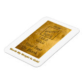 私の体重に見合う金ゴールド マグネット (左側)