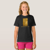 私の体重に見合う金ゴールド Tシャツ (正面フル)
