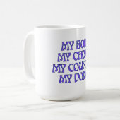 私の体、私の選択 コーヒーマグカップ (正面左)