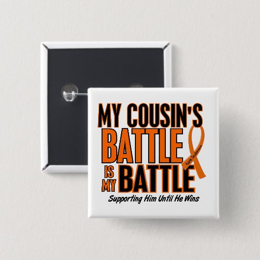 私の余りに戦いのいとこの白血病 缶バッジ (正面&裏面)