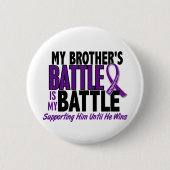 私の余りに戦いの兄弟の膵臓癌 缶バッジ (正面)