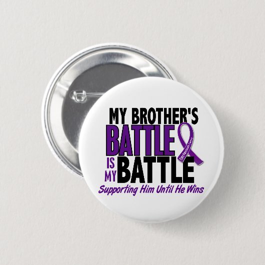 私の余りに戦いの兄弟の膵臓癌 缶バッジ (正面&裏面)