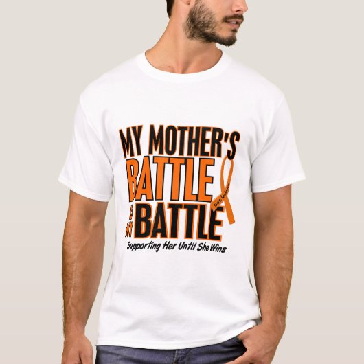 私の余りに戦いの母白血病 Tシャツ (正面)