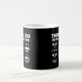 私の余暇にラクロス コーヒーマグカップ (中央)