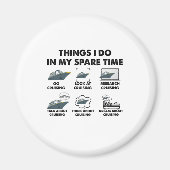 私の余暇に行う休暇クルージング マグネット (正面)