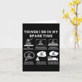 私の余暇のスノーボードでできること カード (黄色い花)