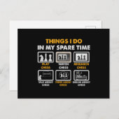 私の余暇チェスプレーヤーでおもしろいやること ポストカード (正面/裏面)