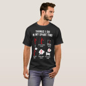 私の余暇テニスのラケットスポーツでやること Tシャツ (正面フル)