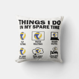 私の余暇バレーボールの仕事おもしろい クッション