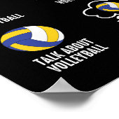 私の余暇バレーボールの仕事 ポスター (角)