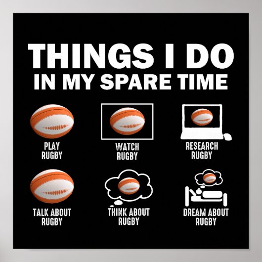 私の余暇ラグビーで行うこと ポスター (正面)