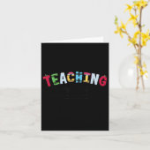 私の使命は教育です クリスチャン教師向け聖書 カード (黄色い花)