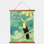 私の価値のある木材トップウォールタペストリー 吊り下げ型タペストリー (正面)