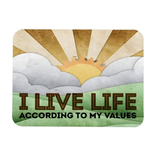 「私の価値観」モチベーション肯定柔軟 マグネット (横)