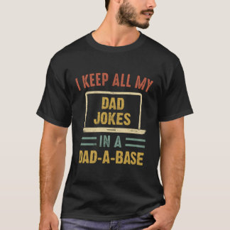 私の保すべてのパパがベースDのパパでジョーク父のを言う Tシャツ