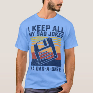 私の保すべてのパパがDadABaseのヴィンテージの怒りにジョーク Tシャツ