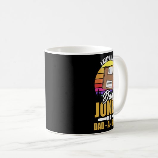 私の保すべてのパパはパパでジョーク基本レトロの怒り コーヒーマグカップ (正面右)