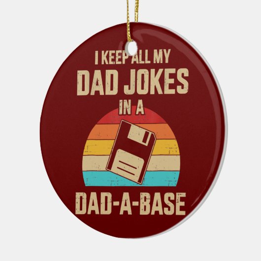 私の保すべてのパパはベースのヴィンテージをパパでジョーク セラミックオーナメント (左)