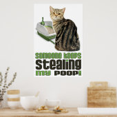 私の保ウンチ猫好きのポスター ポスター (キッチン)