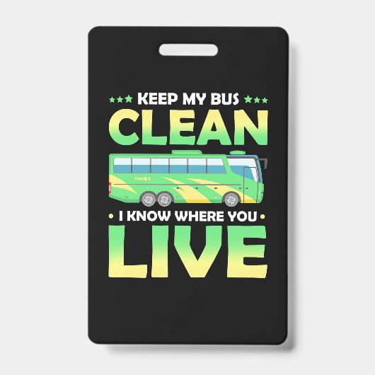 私の保バスはクリーン バッジ (正面)