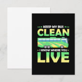 私の保バスはクリーン 出欠カード (正面/裏面)