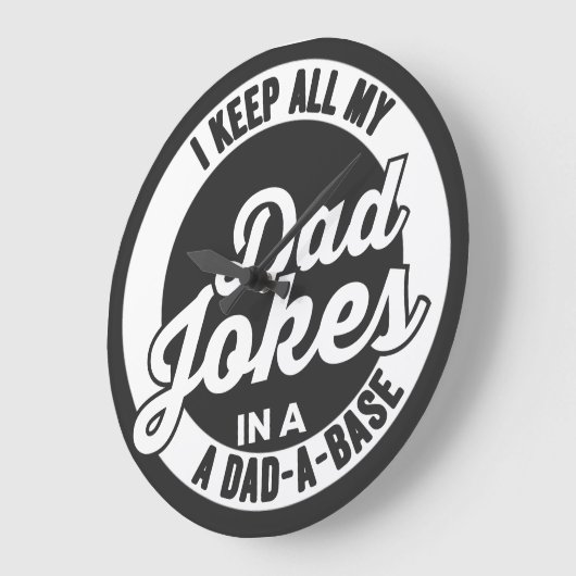私の保パパがパパで冗談を言う ラージ壁時計 (傾斜)