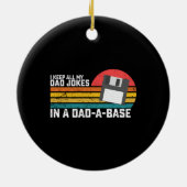 私の保パパはすべてベースのパパでジョーク セラミックオーナメント (裏面)